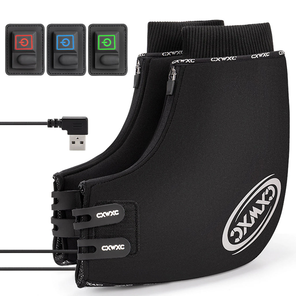 Windproof Bike Handlebar Covers Bike Heated Handlebar Mittens Temperature Adjustable Windproof Cycle Gloves for Mountain