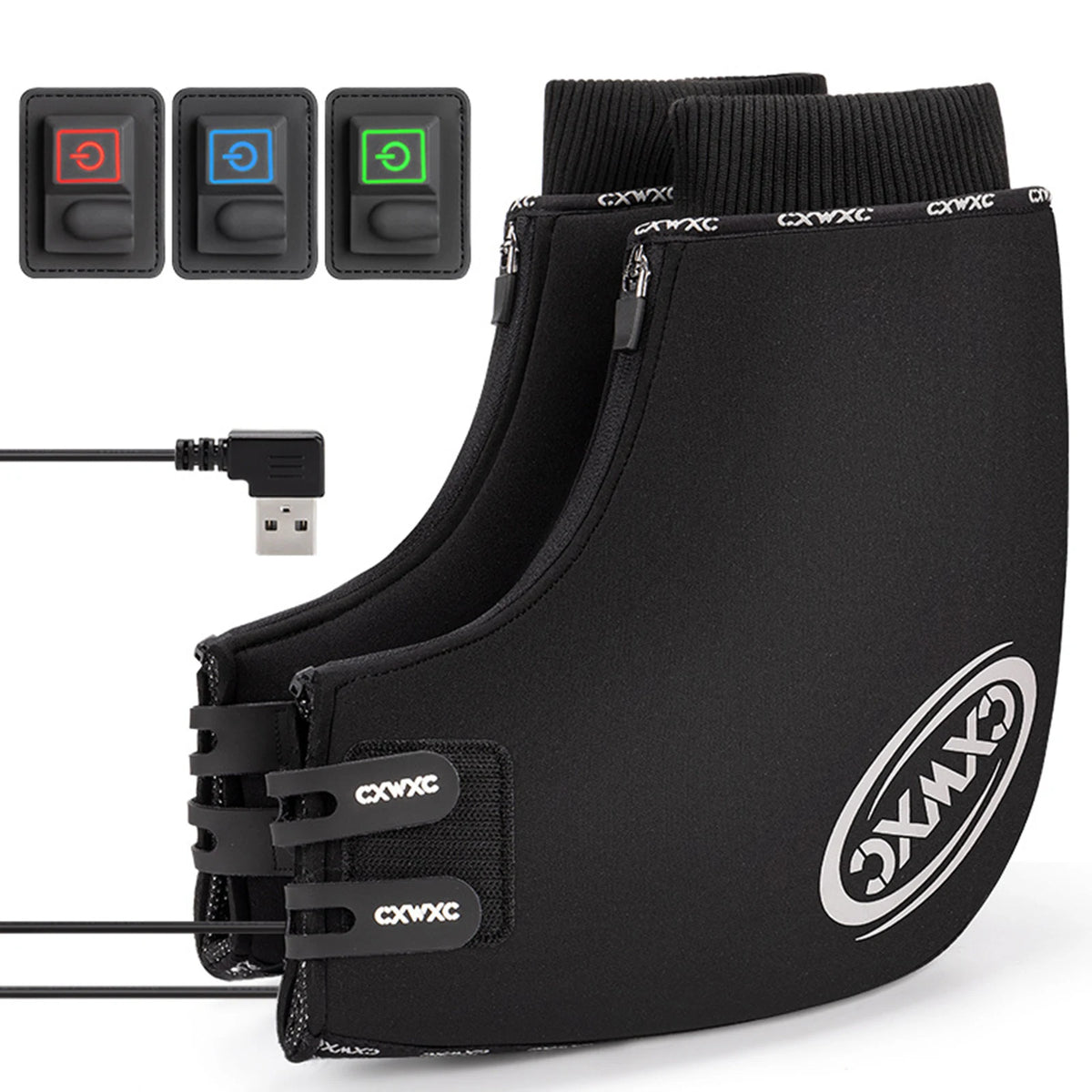 Windproof Bike Handlebar Covers Bike Heated Handlebar Mittens Temperature Adjustable Windproof Cycle Gloves for Mountain