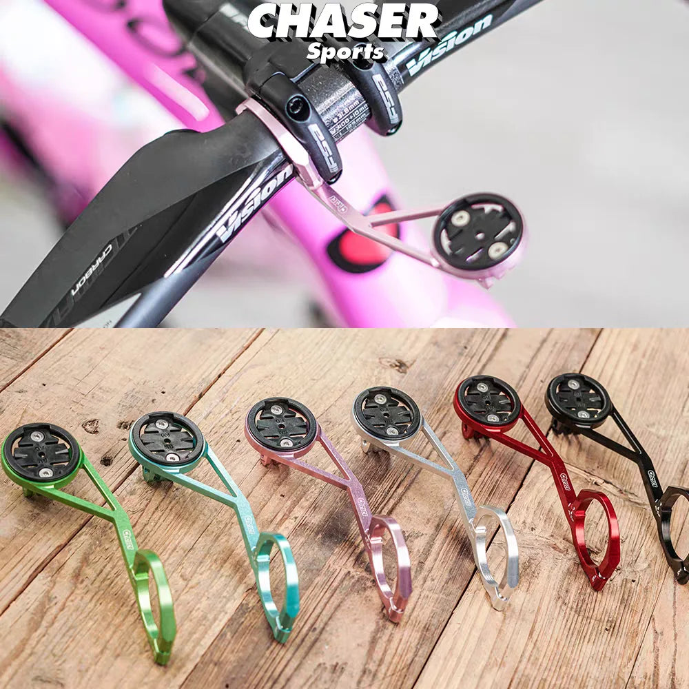 CHASER Bicycle Computer Holder 31.8mm Split Handlebar Pneumatic Handlebar Stand Road MTB Bike Ultralight 22g Computer Holder