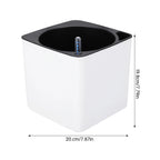 Automatic Self Watering Flower Plants Pot Gardening Flower Pots Living Room Decor Plastic Planters Home Garden Planters Desktop