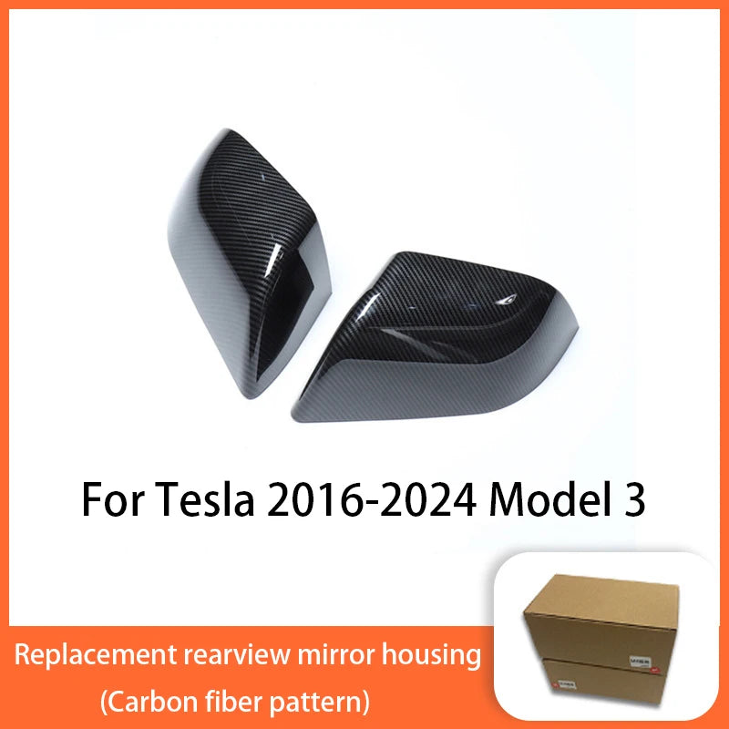 Rearview Mirror Cover Caps for Tesla Model 3 2017-2024 / Model Y 2020-2024, Color Options