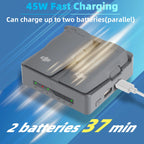 Two-Ways Battery Charging Hub For DJI NEO 2 Fast Battery Charger Box Portable Charging Case For DJI NEO 2 Drone Accessories