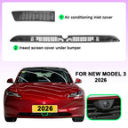 For Tesla New Model 3 Highland 2026 Lower Bumper Anti Insect Net Anti Dust Proof Inner Vent Grille Cover  Front Cover