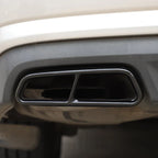 For Audi A6 C7 2016-2018 Stainless Steel Car Tail Throat Pipe Modified Cover Car Exhaust Tail Pipes Decoration Frame Accessories