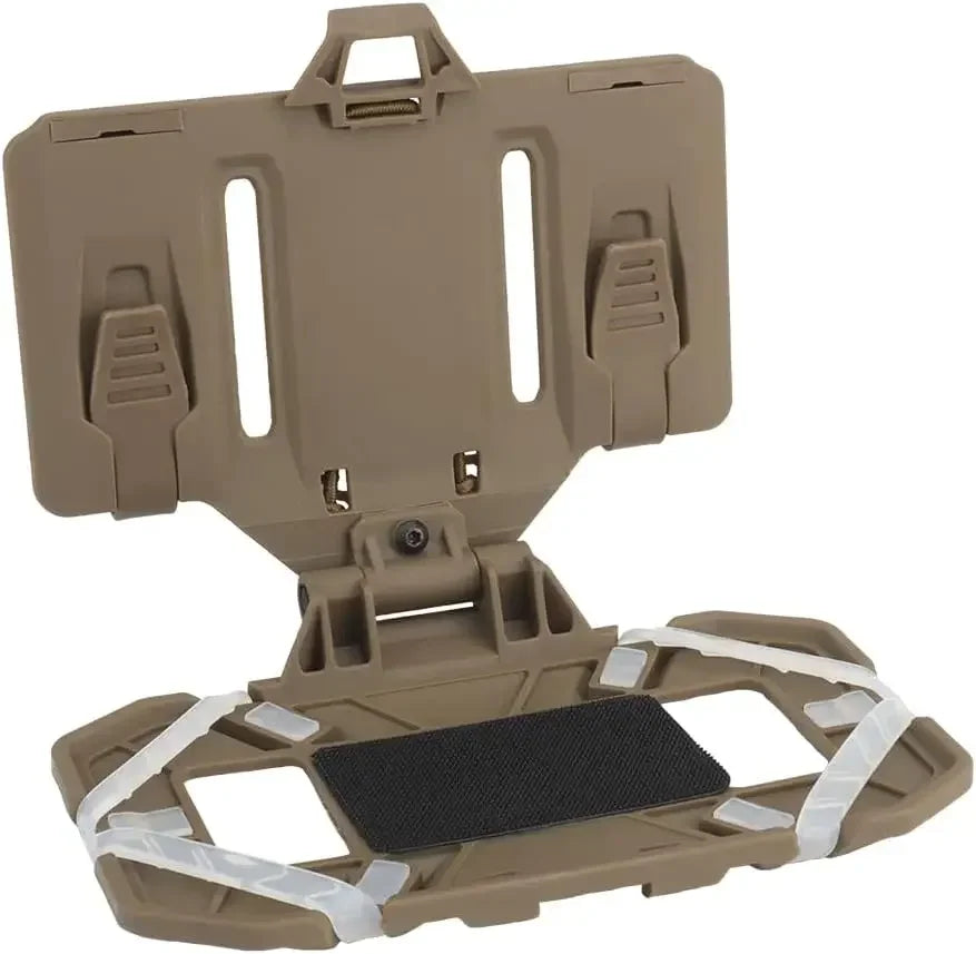 Molle folding phone map holder navigation board for tactical vest chest mount, black/green/desert, 1pc/5pcs
