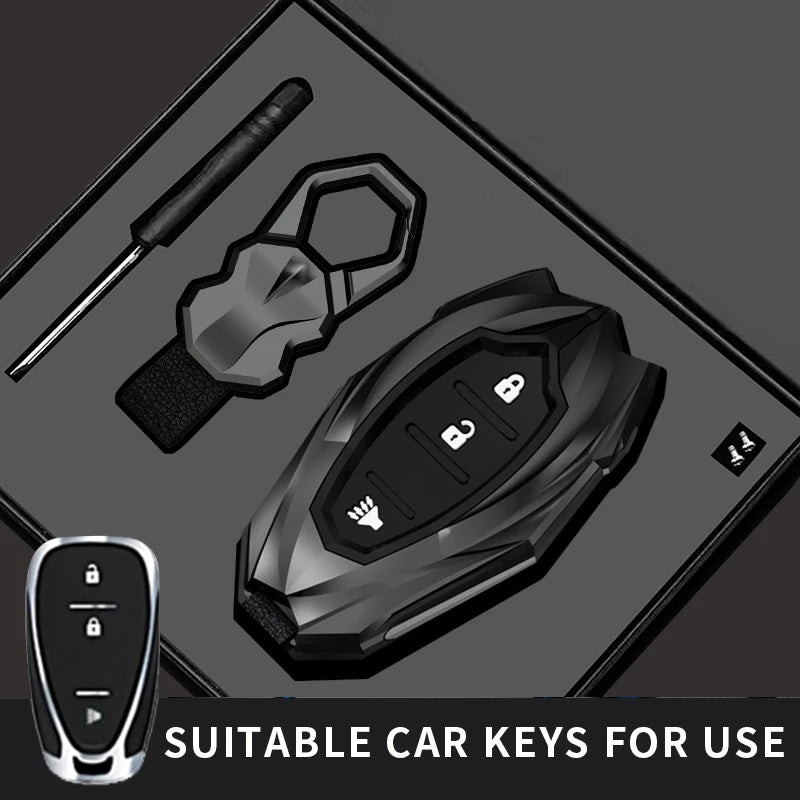 For Chevrolet Malibu Blazer Traverse Seeker Onix Equino Volt Bolt Trax Orlando Cruze Spark Sonic Camaro Car Key Case Cover