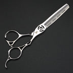 XUANFENG 6-inch hollow handle scissors, hairdresser cutting scissors and thin scissors made of 440c steel