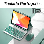 For IPad 7/8/9th Case With Wireless Keyboard Mouse For IPad 5/6/10th Air2/3/4/5 Mini4/5/6 Pro11/12.9 Cover With Keyboard Mouse