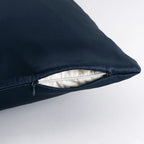 100% Pure Silk Pillowcase With Zipper Cushion Pillow Cover Solid Multicolor Many Sizes 40x40cm 80x80cm