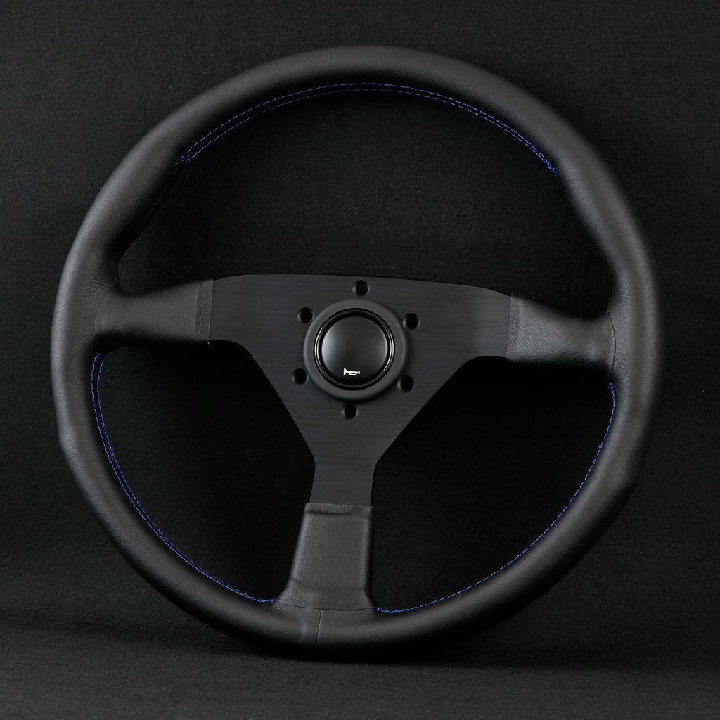 350mm MonteCarlo Leather Steering Wheel for MOMO NRG HKB OMP SPARCO hubs