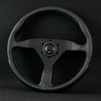 350mm MonteCarlo Leather Steering Wheel for MOMO NRG HKB OMP SPARCO hubs