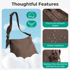 BAGSMART Shoulder Bags Women Versatile Tote Bag Lightweight Casual Commuting Crossbody Bag Underarm Hobo Bag