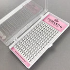 5pcs/Lot CoMango Short Stem Premade Fans Russian Volume Lashes Tray Premium Eyelash Extensions Supplies for Eye Beauty Makeup