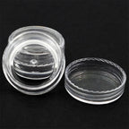 50/100/300pcs 5g Transparent Cosmetic Bottles Containers Pot Sample Clear Cream Jar For Nail Arts Small Clear Can Tin For Balm