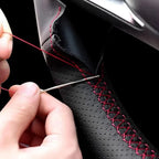 Hand Stitched Steering Wheel Cover Suede M Sport M3 E90 E91 E92 E87 E81 E82 E88 X1 E84 Car Steering Wrap Braid Cover For BMW E93