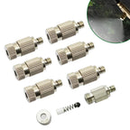 50Pcs 3/16 Inch Thread High Pressure Fog Nozzle Misting Cooling Humidity Sprayer Home Garden landscaping Disinfection Nozzles