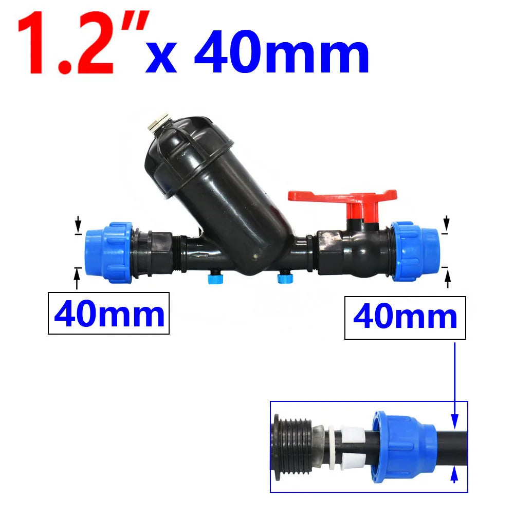 Irrigation Metal Mesh Filter 3/4 "1" 1.25 "1.5" 2 inch 120 Mesh Water Filter Mesh Garden Drip Irrigation Tool 1pcs