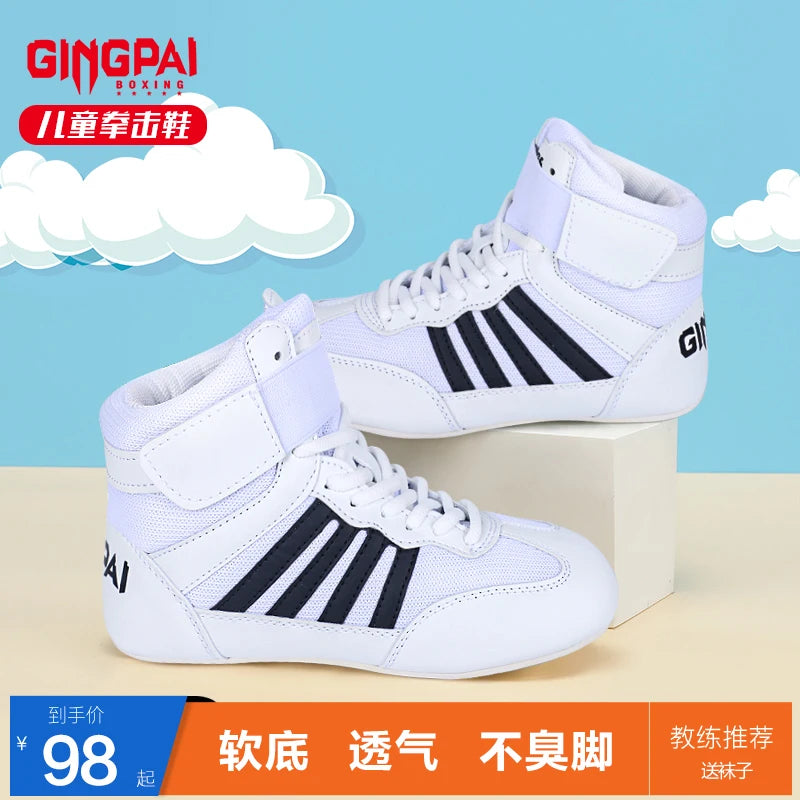 Wrestling Shoe Fighting Boxing Shoes Rubber Outsole Breathable For Men Women Child,Anti Slip Wrestling Sneakers