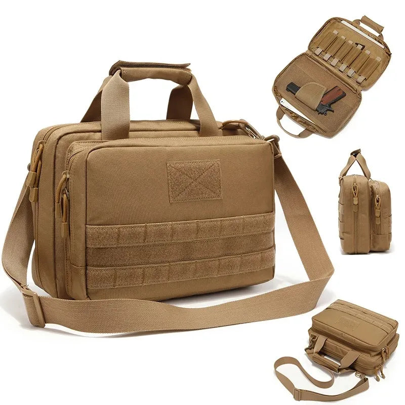 Outdoor Tactical Shoulder Bag Waterproof Large Capacity Magazine Storage, Army Green/Black/Khaki
