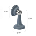Strong Magnetic Silent Door Stopper Household Bedroom Free-punch Door Suction Anti-collision Silicone Floor Door Stop