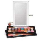 empty magnetic makeup palette acrylic storage box for eyeshadow depotting tool case ,stackable layers with mirror large size