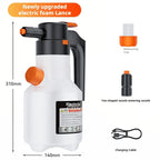 Electric Car Wash Foam Sprayer Household Car Wash Liquid Foam Making Magic Tool High Pressure Pa Spray Bottle Complete Set Of To