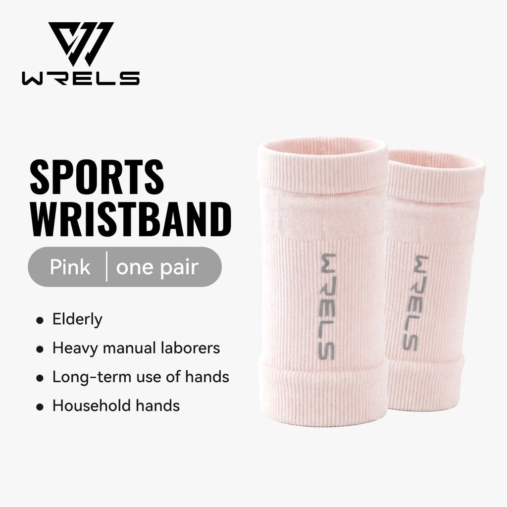 WRELS 1 Pair Compression Wrist Sleeves Half Finger Gloves with Thumb Hole Wrist Support Palm Wrap for Gym Fitness Weightlifting