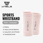 WRELS 1 Pair Compression Wrist Sleeves Half Finger Gloves with Thumb Hole Wrist Support Palm Wrap for Gym Fitness Weightlifting