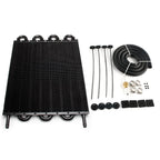 2 Row 4 Row 6 Row 8 Row 10Row 16Row Universal Remote Transmission Oil Cooler Auto-Manual Radiator Converter Aluminum Kit