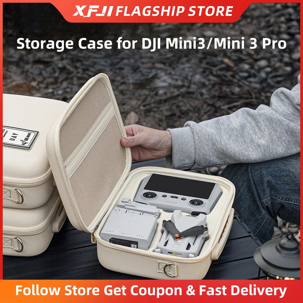 For DJI Mini3/Mini 3 Pro Carrying Case Hard Shell Storage Bag Drone Accessories Protective Case(Compatible with RC and RC-N1)