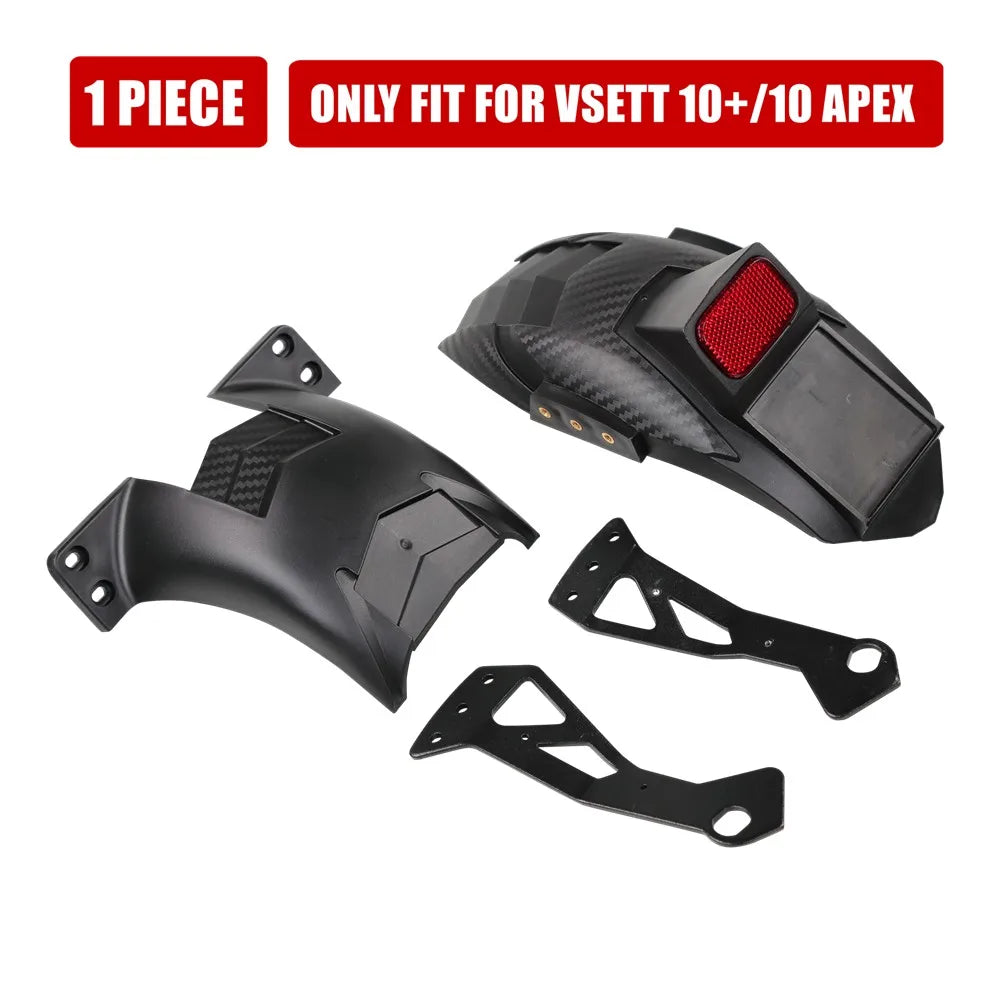 VSETT Extended Rear Mudguard for VSETT 10+ 10 APEX Plus Electric Scooter Fender Wheel Cover Tyre Wing Mud Guard Splash Board