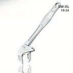 Heavy-Duty Industrial Crab Claw Wrench Self-Adjusting Ratchet Wide Jaw for Automotive Piping Manufacturing