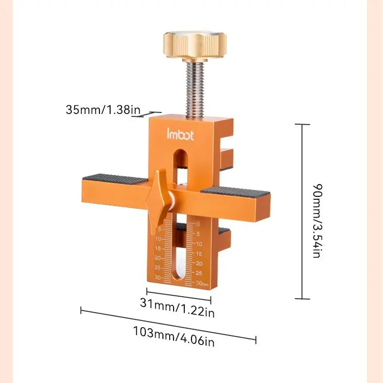IMBOT Cabinet door mounting positioner, with punch positioner, suitable for mounting with face frame or frameless cabinet