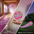 Flying Ball Boomerang Spinner Toys Hand Control Drone 360° Rotating Mini UFO With LED Lights for Children Funny Birthday Gifts