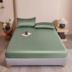 Mulberry Silk Fitted Sheet Natural Silk Bed Cover Queen King Size Bed Cover Customized Size Luxury High-End Silk Bedding Sheets