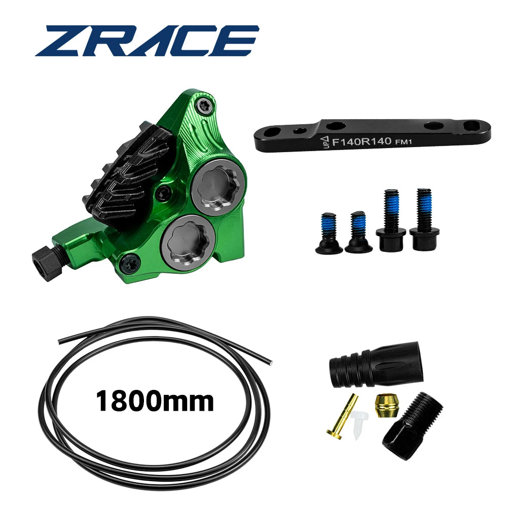 ZRACE XG4 Road Hydraulic Brake Caliper Flat Mount Four-piston Caliper, Ice Technology Brake Pads, CNC lightweight