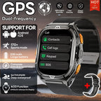 New GPS Smart Watch 10ATM Waterproof Built-in Dual-band GNSS Compass Military Sport Smartwatch Men 2025 New