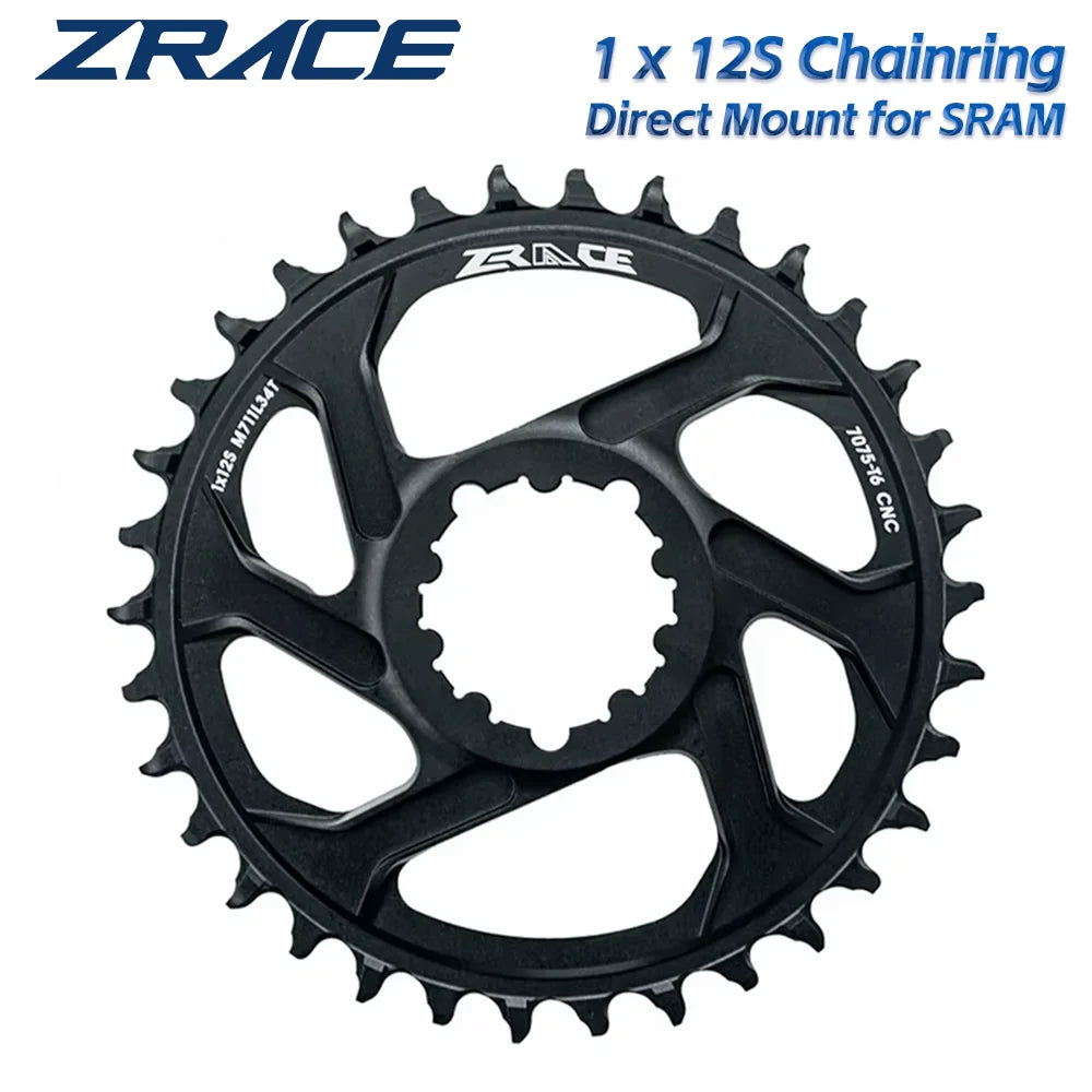 ZRACE 1 x 12s Chainrings, 28/30/32/34/36T 7075AL Vickers-Hardness 21, Offset 6mm, for GXP Direct Mount Crank, Compatible Eagle