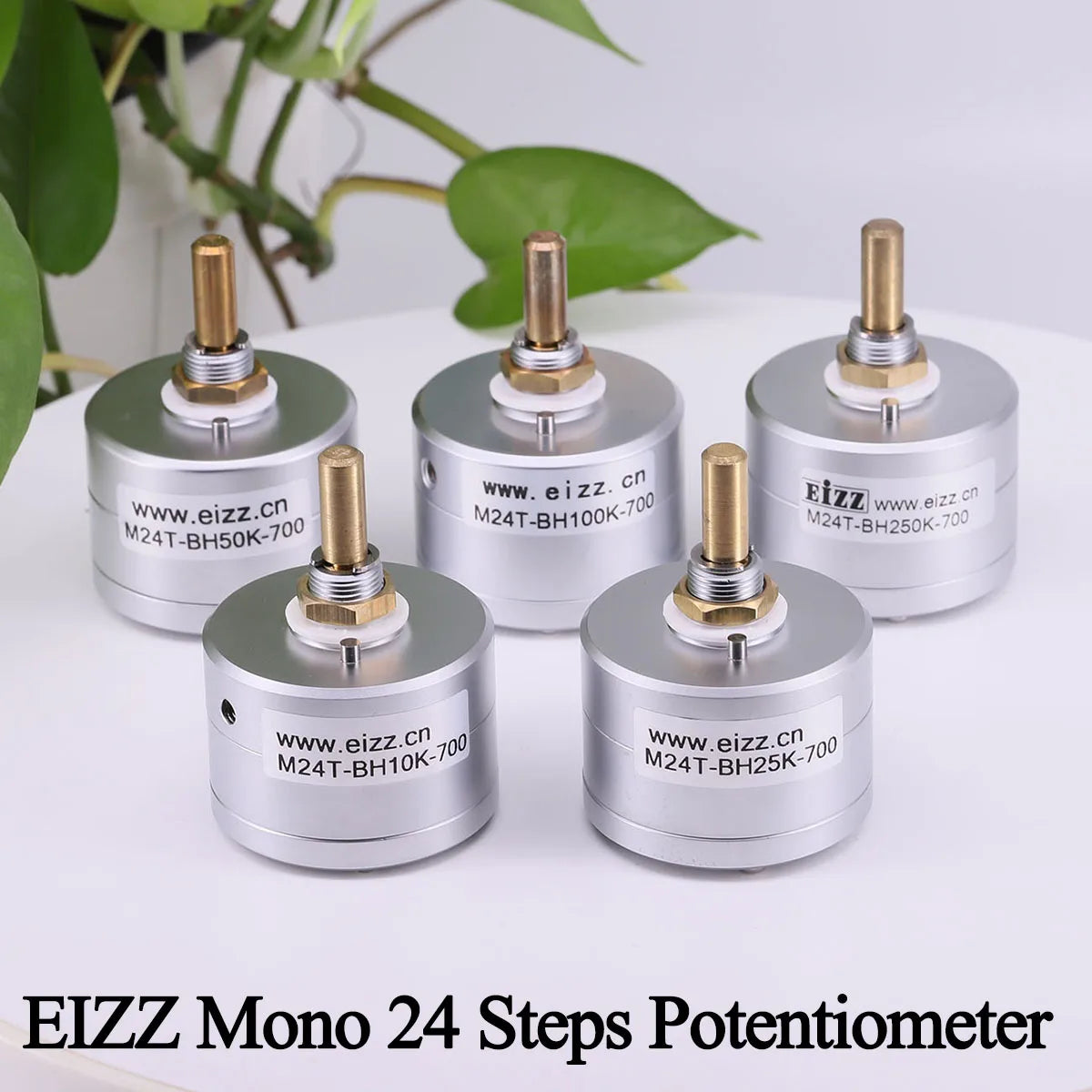 EIZZ 24-Step Volume Potentiometer Stepped Attenuator 10K-250K Mono/Stereo/4-Channel 1pc
