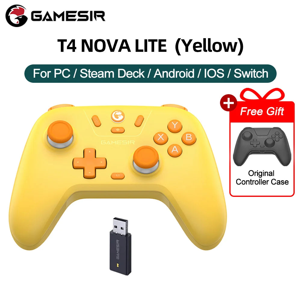 GameSir Nova Lite Wireless Controller Hall Effect Joysticks for PC Switch Android iOS - Blue