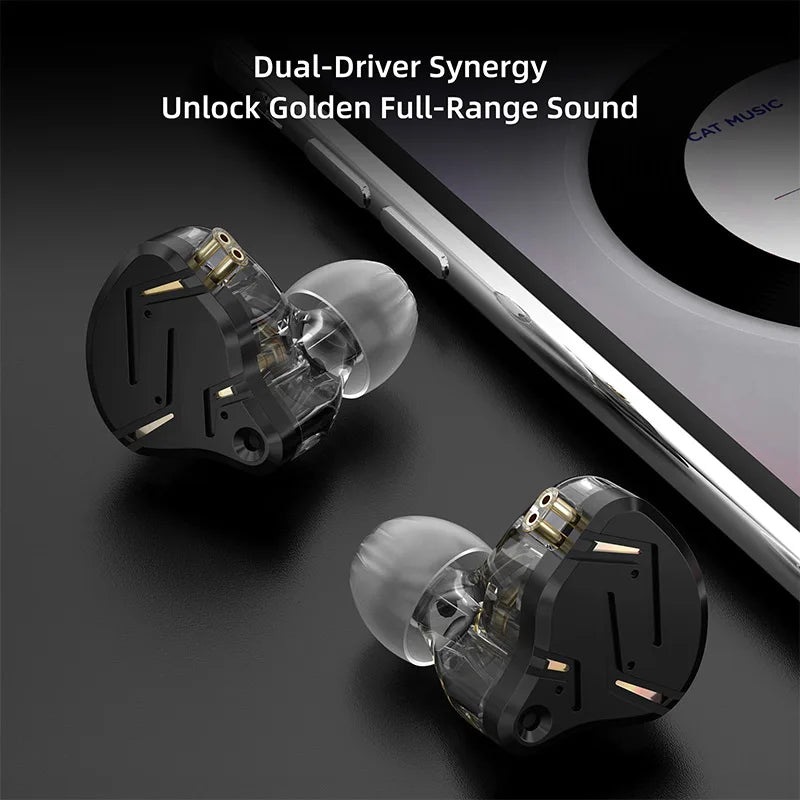 KZ ZST PRO X Hybrid DD&BA Driver IEM HiFi Earphones Upgraded High-Performance Headphones Wide Soundstage Design Wired Headset