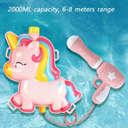 Cartoon Water Guns Toy Summer Kids Outdoor Beach Backpack Water Guns Toy Children's Interaction Water Fight Game Toys Water Guns