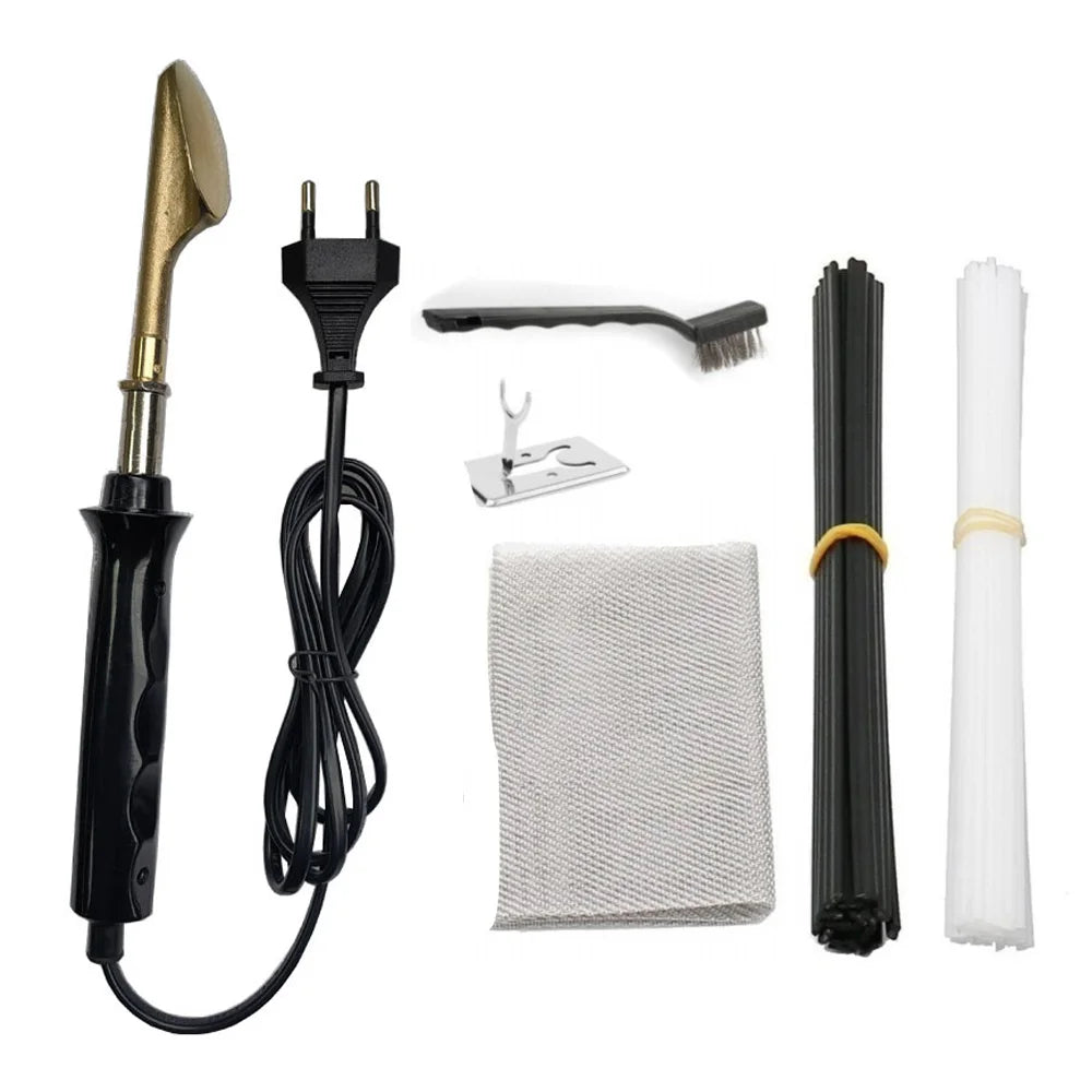 50W Hot Stapler Plastic Welding Machine Plastic Bumper Soldering Iron 2 in 1 Garage Tools Car Bumpers Repair Kit PVC Welder Gun