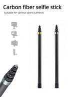 Carbon Fiber Selfie Stick Camera Extension Ultra Long Invisible Extension Stick Selfie Stick