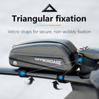 OFFBONDAGE Hard Shell Bike Front Bag 0.8L EVA Waterproof Bicycle Bag MTB Road Bike Top Tube Bag Cycling Storage Bike Accessories