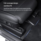 For Tesla New Model YL 2026 TPE Under Seat Corner Guard Seat Front Rear Seat Slide Rails Protector Cover Anti-Kick Accessories