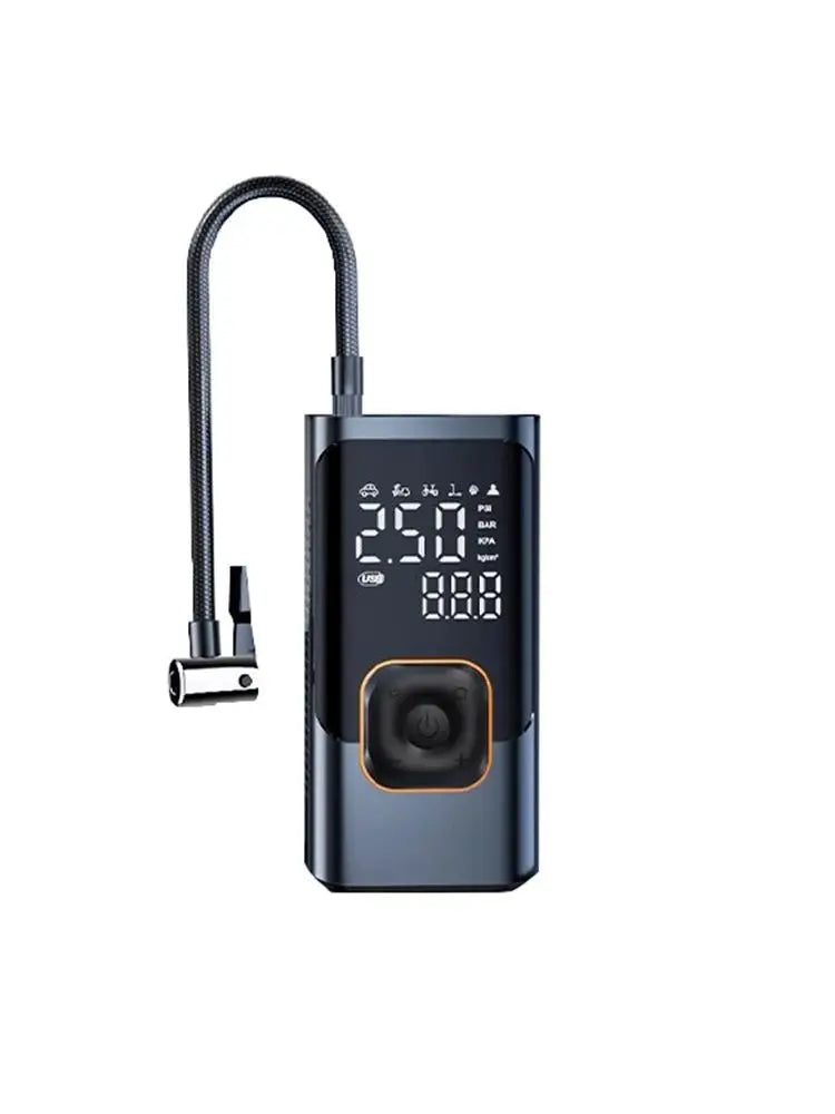 Car mounted inflation pump tire pressure measurement air pump electric bicycle portable air pump