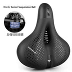 Reflective Shock Absorbing Hollow Bike Saddle MTB Bicycle Seat Breathable Rainproof Cycling Road Mountain Cycling Accessory 0402