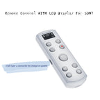 Sony Camera Wireless Remote Shutter Release with OLED Screen, Rechargeable, Black/White