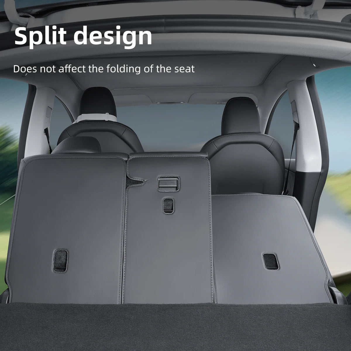 Rear seat backrest protection pad For Tesla Model Y Juniper Trunk Rear Seat Back Cover Backrest Protector Cover Protection Mat